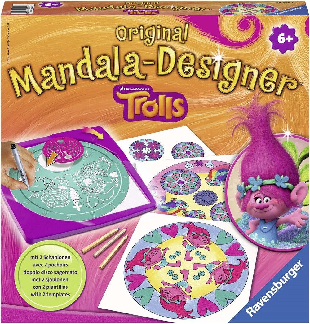 Ravensburger Mandala Designer, Mandalas, Spielzeug, Kunst, Handwerk, Kinder-Bastelsets, Zeichen und Malen, ideal als Geschenk