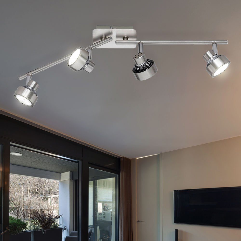 WOFI LED Deckenleuchte, Warmweiß, Spotleiste leuchte Deckenleuchte Wohnzimmer Leuchtmittel Deckenlampe inklusive