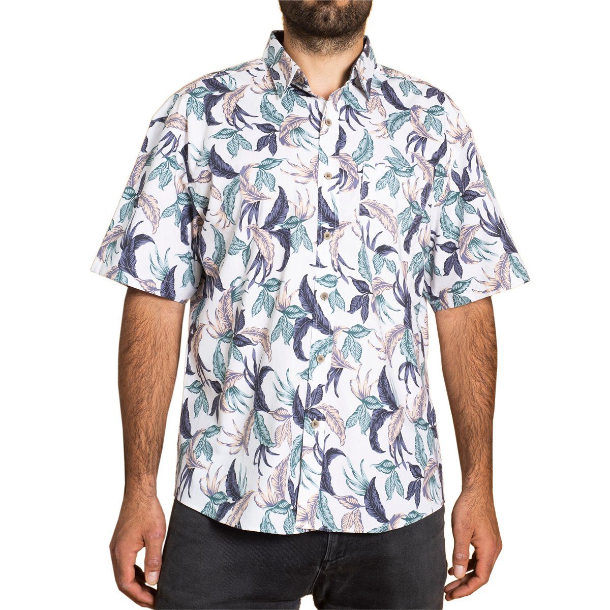 PANASIAM Hawaiihemd Herren Freizeithemd in tropisch buntem Design aus 100 % günstig online kaufen