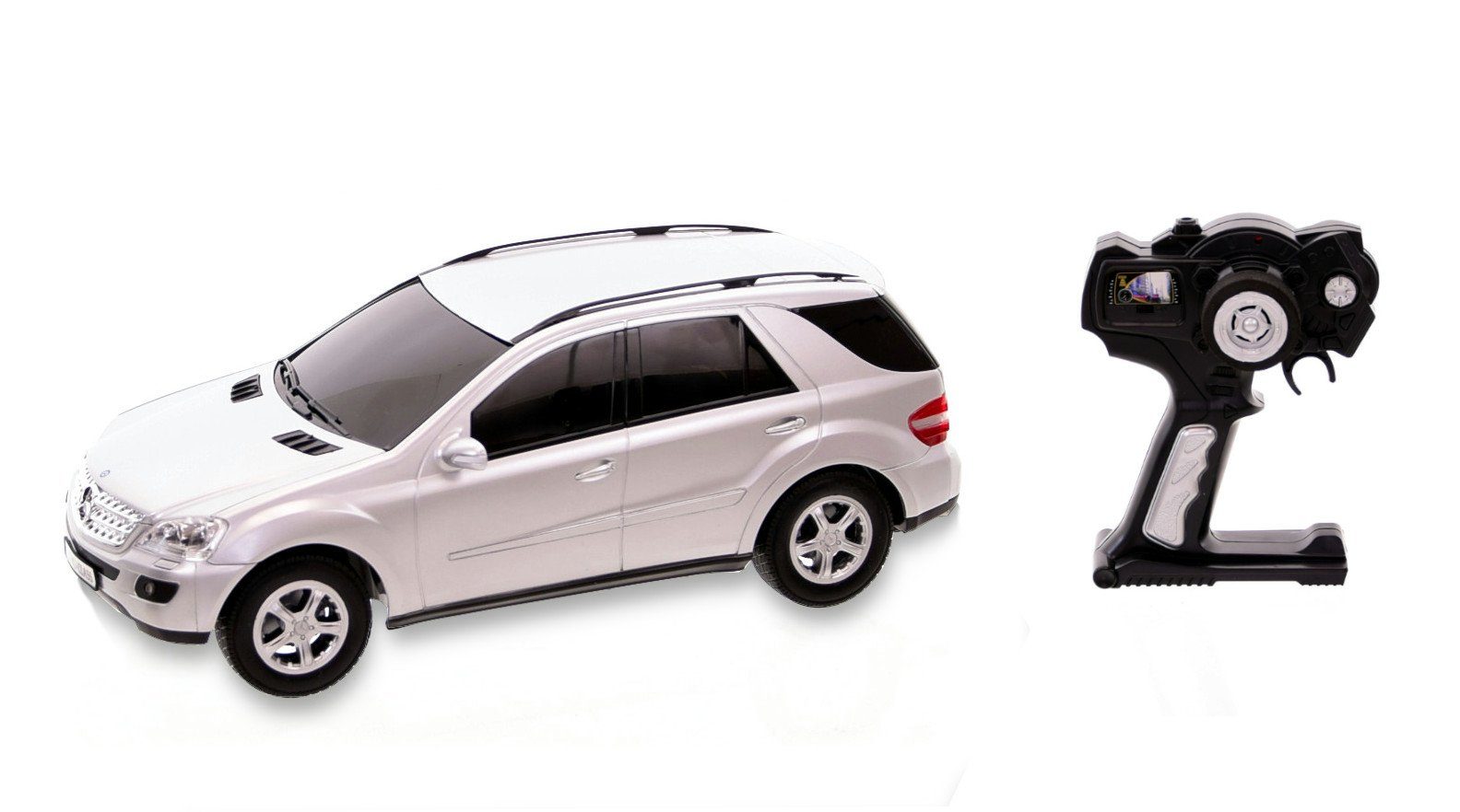 RASTAR RC-Auto Ferngesteuertes Auto - Mercedes-Benz M-Klasse (silber, Maßstab 1:14)