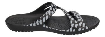 Crocs Kadee Heart Print Sandal 207577-066 Plateausandale Black White