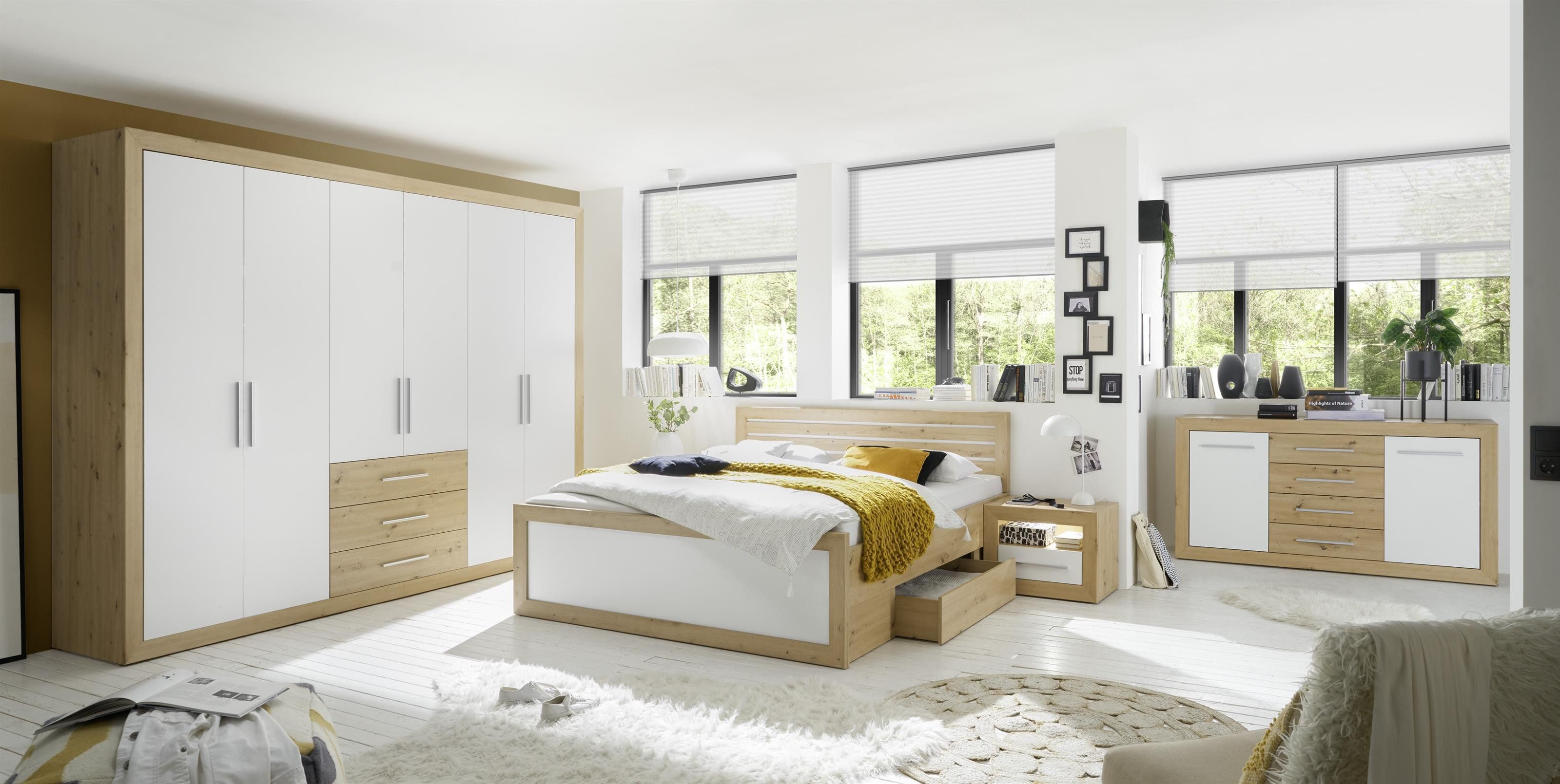 möbelando Schlafzimmer-Set Frieda, cm