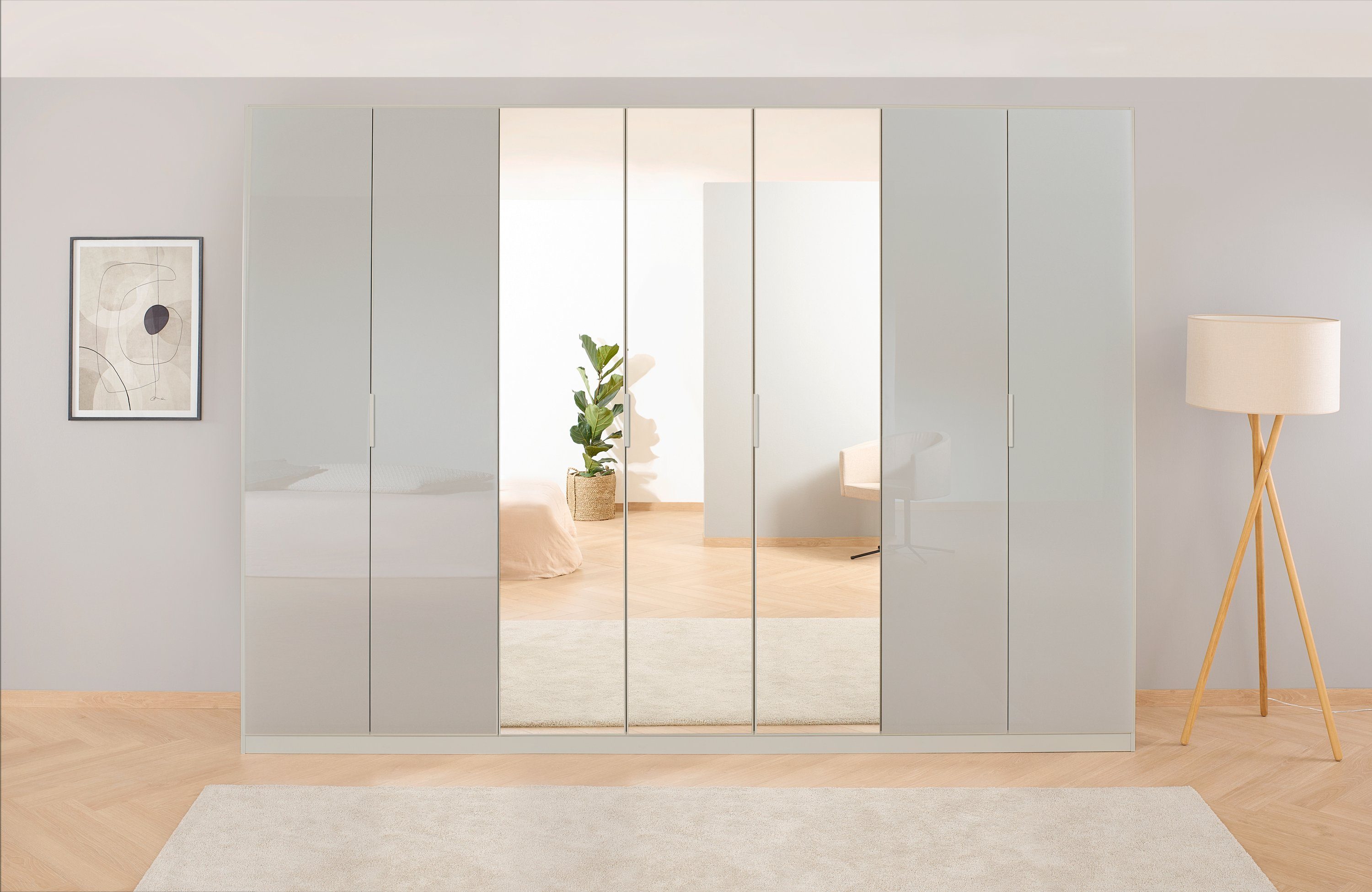 rauch Drehtürenschrank Kleiderschrank Schrank Garderobe KOLUNA mit Glastüre günstig online kaufen
