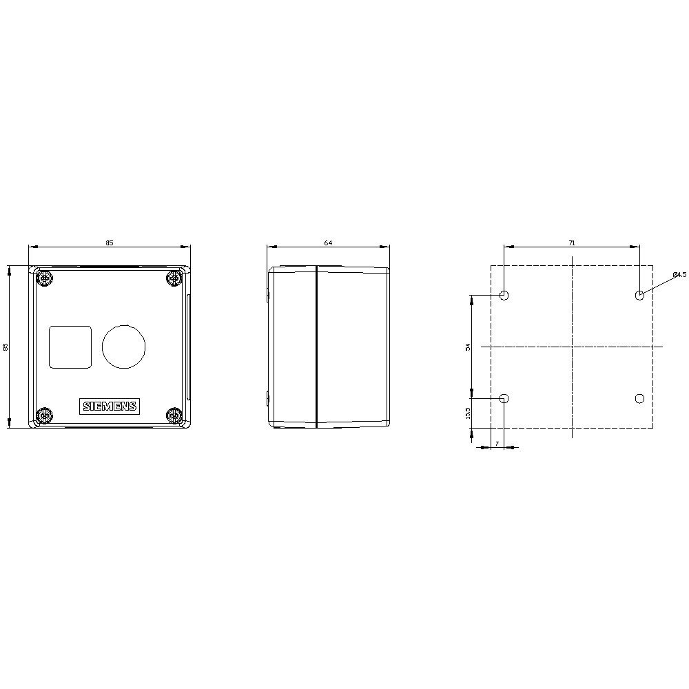 SIEMENS Relais-Modul Siemens 3SU1801-0AA00-0AB1 3SU18010AA000AB1 Leergehäuse 1 Einbaustelle, (3SU1801-0AA00-0AB1)