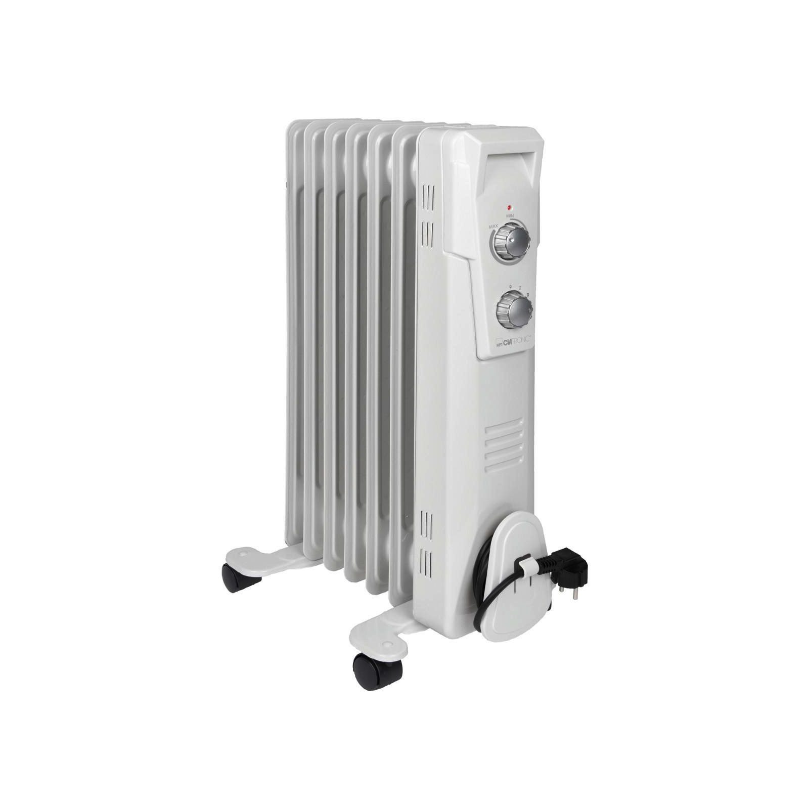 CLATRONIC Ölradiator RA 3735, Rippen-Ölradiator, mobiler Heizkörper, 1500 Watt