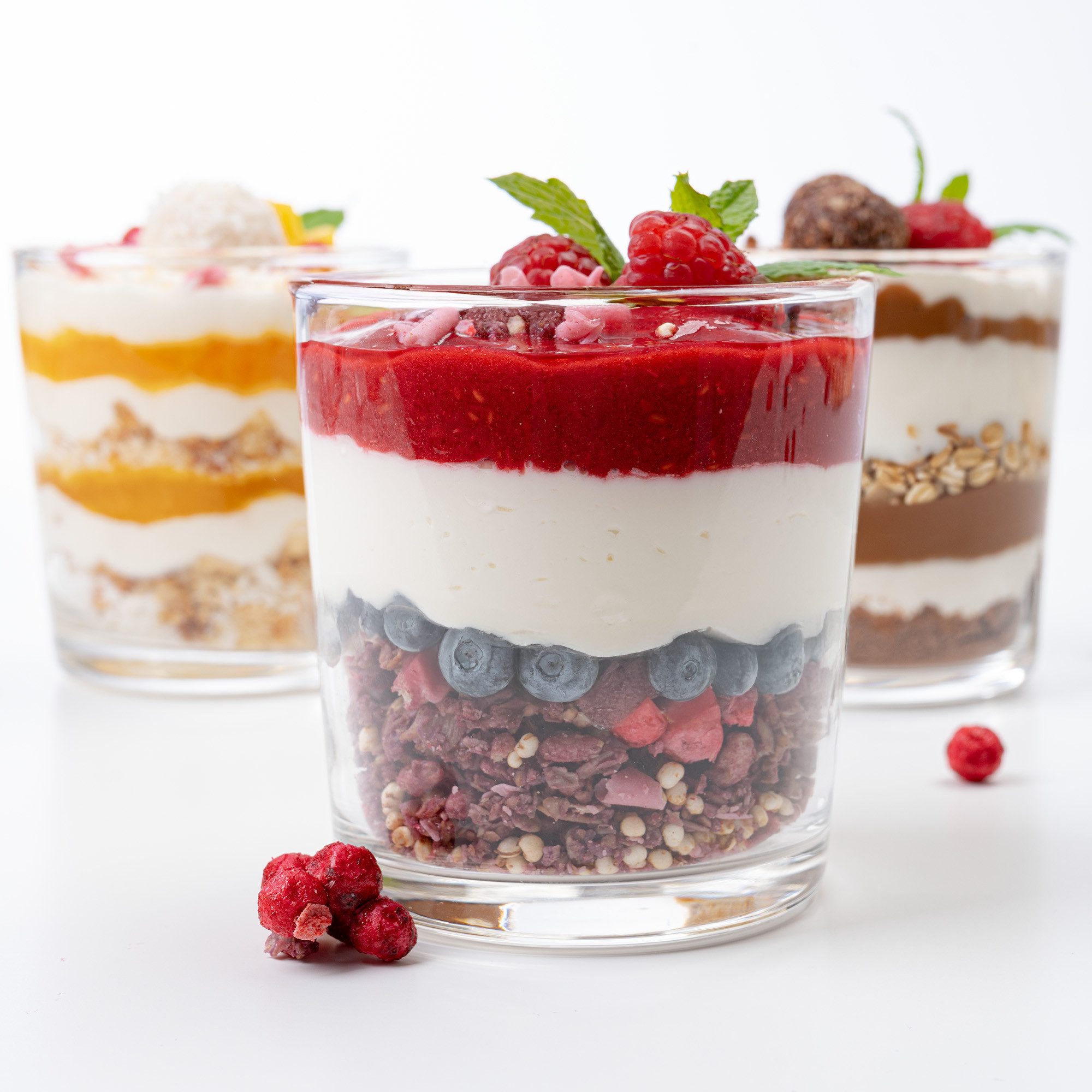Dessertschale Dessertgläser Set aus Glas, große Gläser für Nachtisch