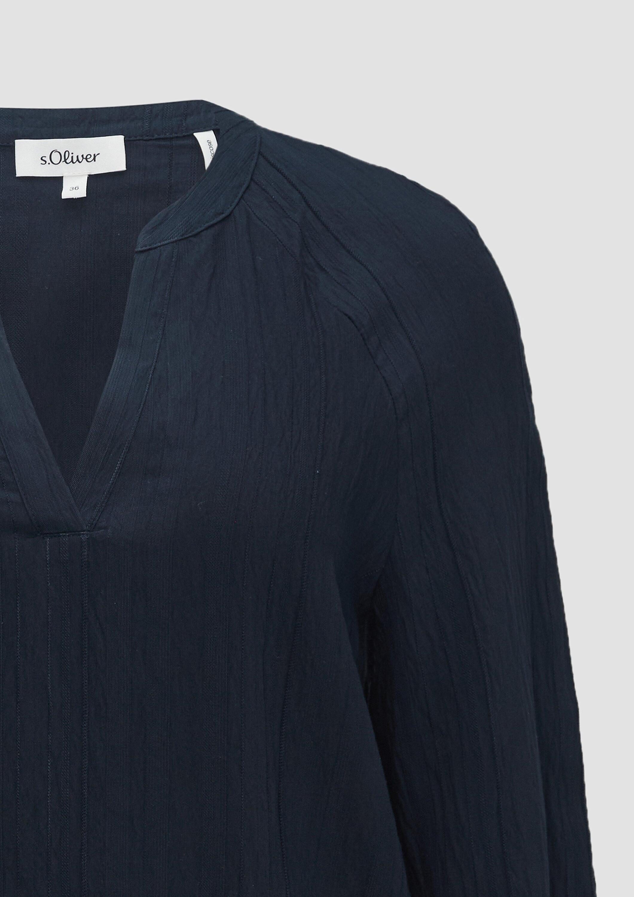 s.Oliver Langarmbluse Bluse Bluse mit Strukturstreifen