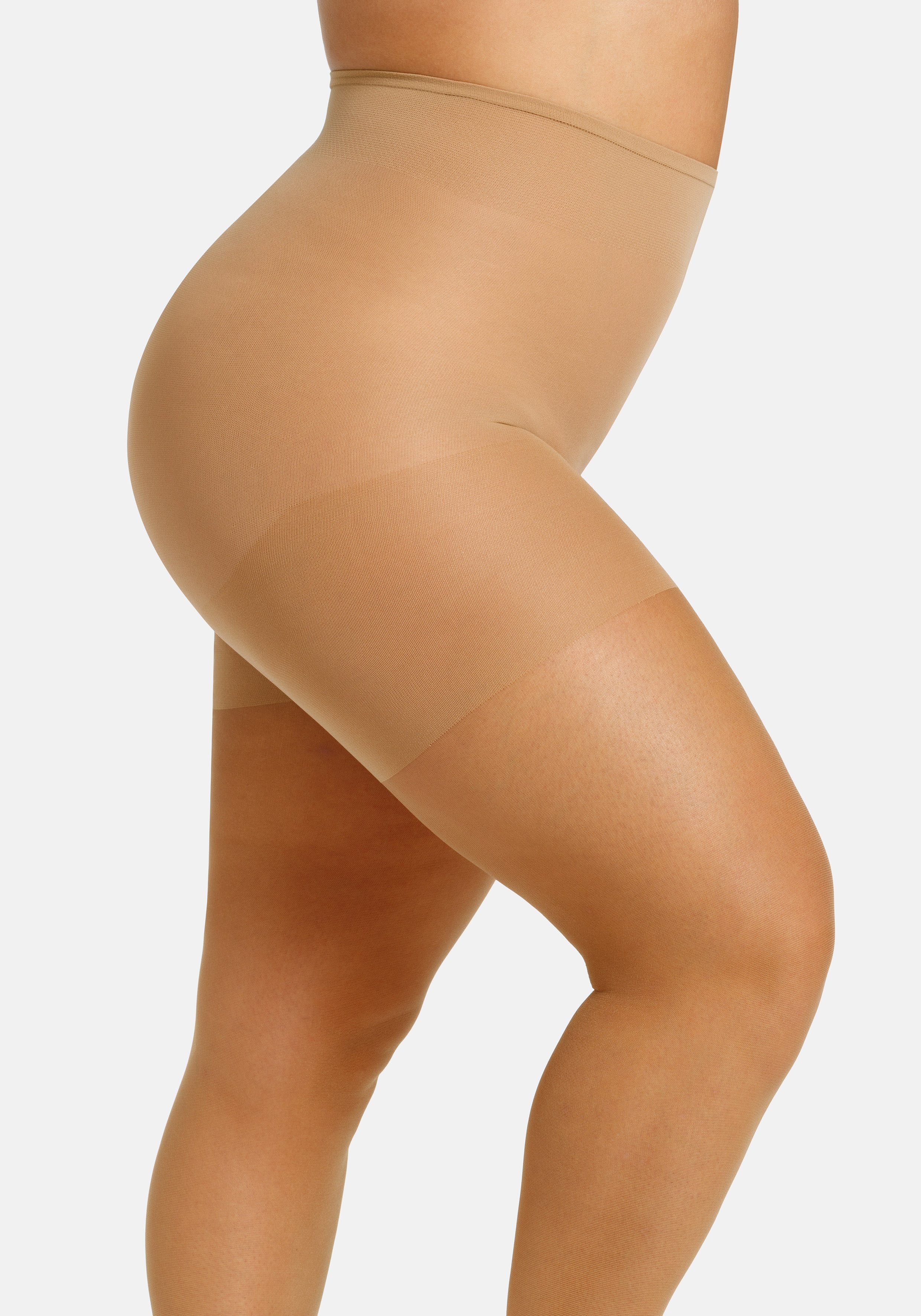 Camano Feinstrumpfhose fine curvy 20 DEN (2er Pack) Curvy-Tights, matt, extra breiter Bund