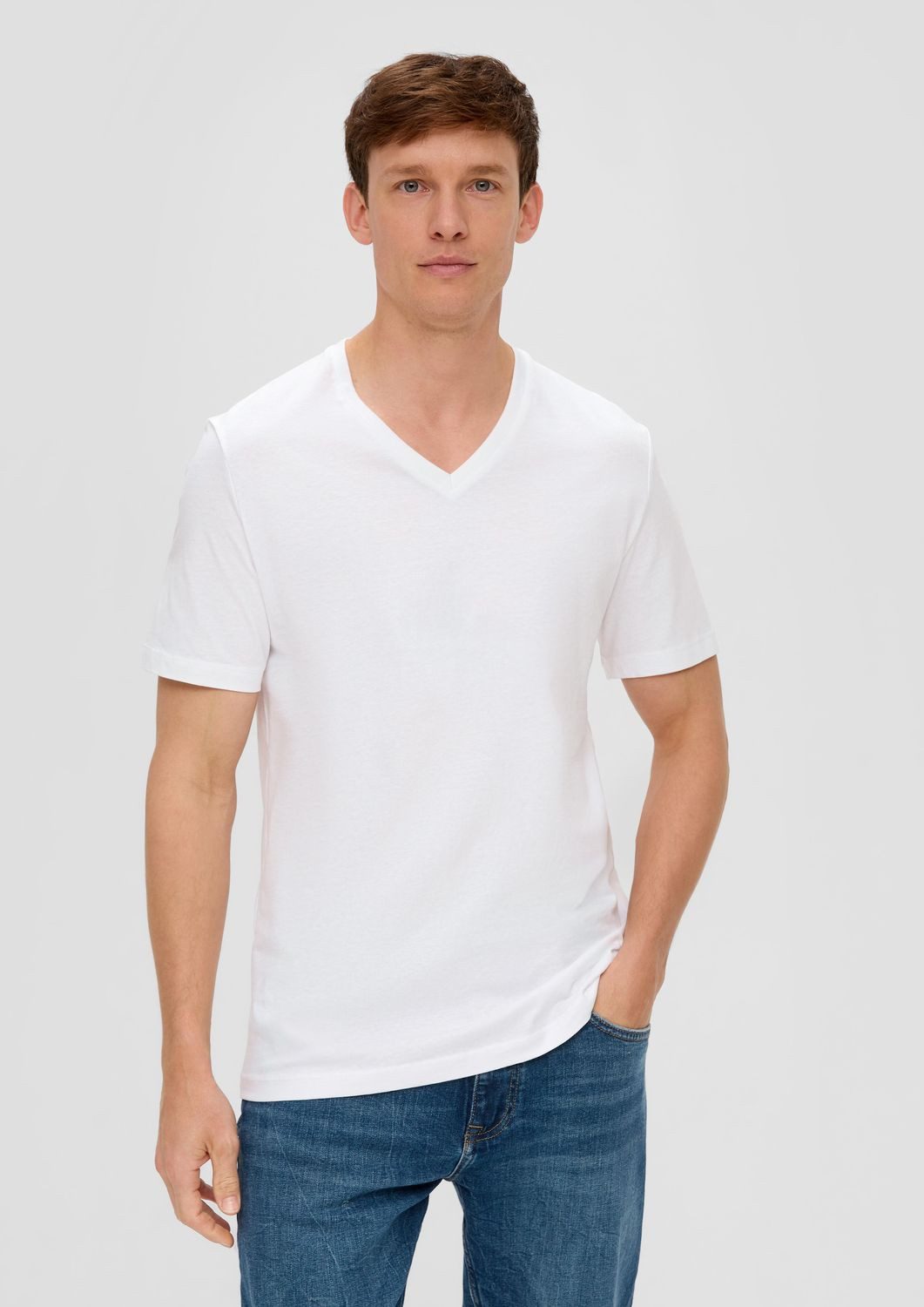 s.Oliver T-Shirt Regular fit V-Ausschnitt, kurzarm – Bild 3 von 5