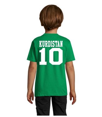 Blondie & Brownie T-Shirt Kinder Kurdistan Fan Sport Trikot Fußball Weltmeister Meister WM