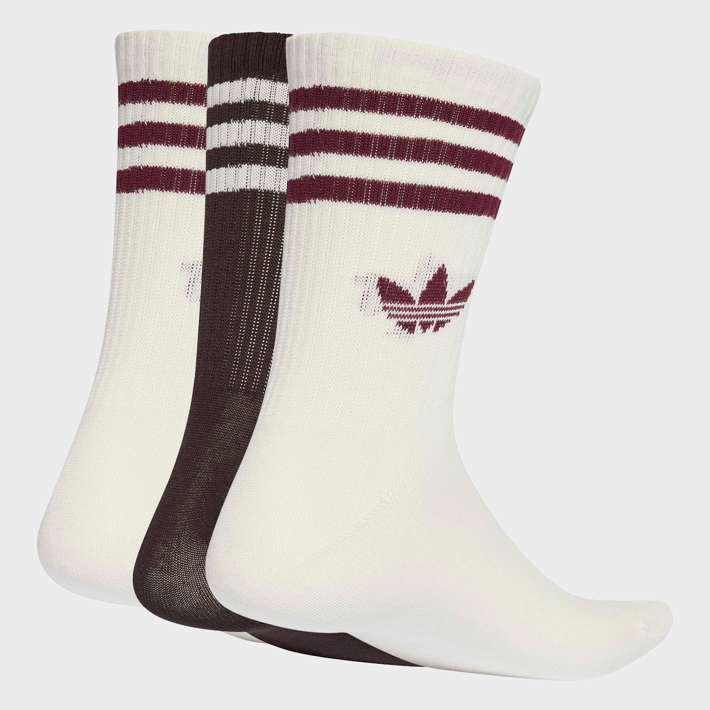 adidas Originals Sportsocken 3-STREIFEN CREW 3ER-PACK (3-Paar) knöchellange Passform, mit 3-Streifen