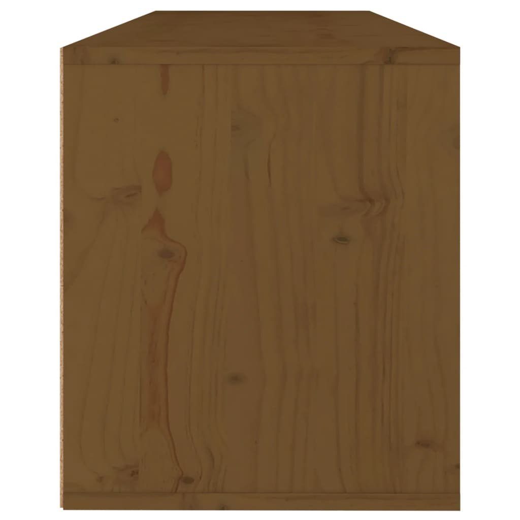 Massivholz Kiefer, Regal 1-tlg. vidaXL 100x30x35 cm Wandschrank Honigbraun