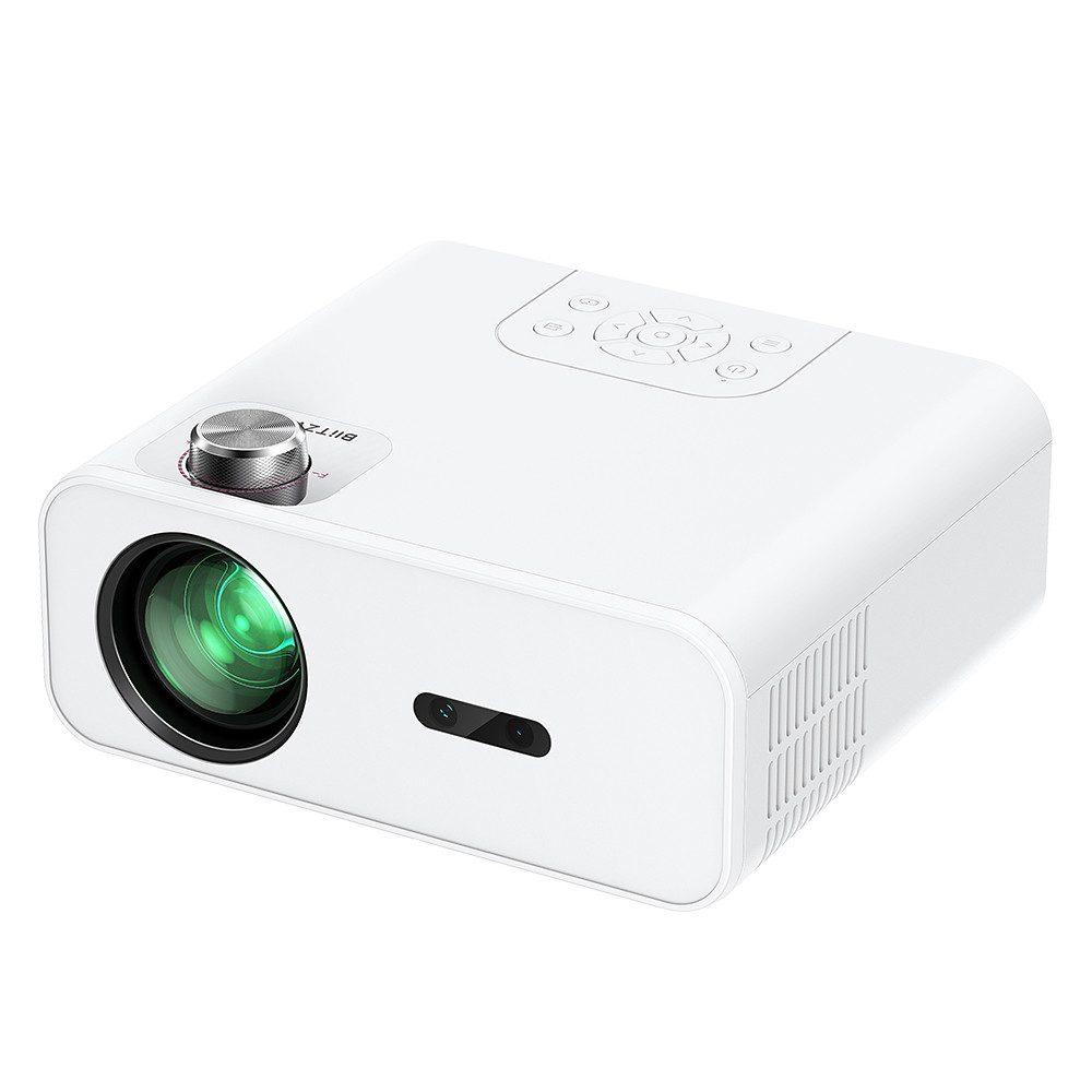 BLiTZWOLF BW-V5 Max LED-Beamer (9000 lm, 1920x1080 px, LED-Projektor Autofokus, 6D-Trapezkorrektur, bluetooth Beamer)
