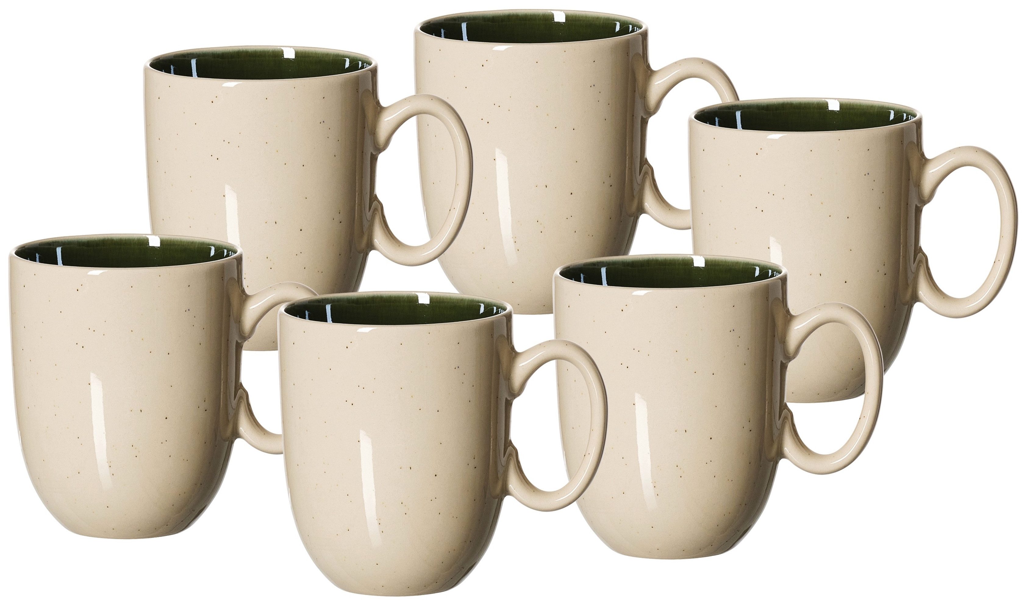Ritzenhoff & Breker Becher Skog, 6-tlg., Steingut, 6er Set, je 320 ml