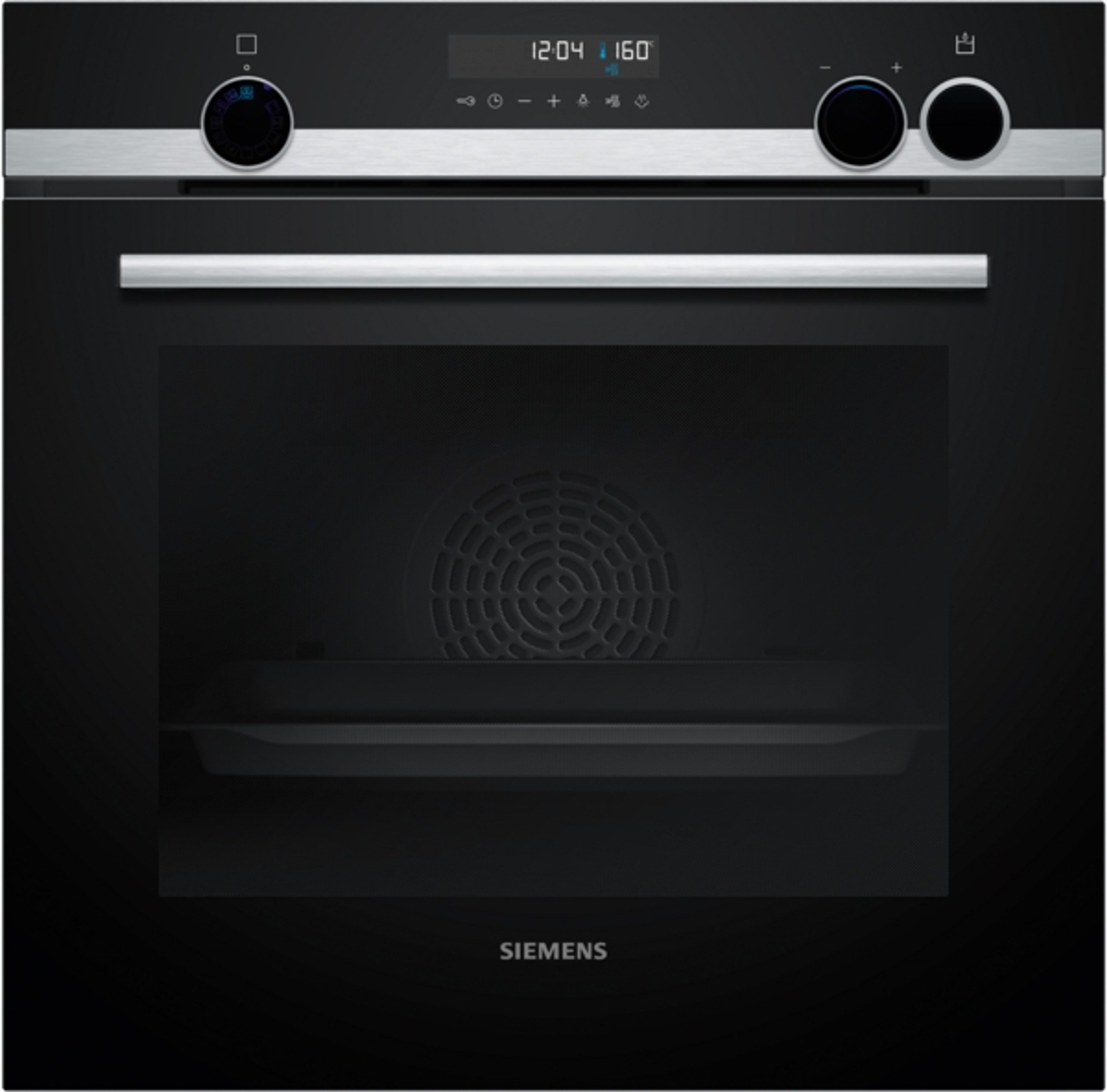 SIEMENS Dampfbackofen iQ500 HR578GFS7F, mit 1-fach Auszug, integrierte Heißluftfritteuse, Gleichmäßige Hitzeverteilung