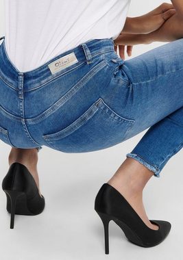 ONLY Ankle-Jeans ONLBLUSH LIFE mit offenen Säumen