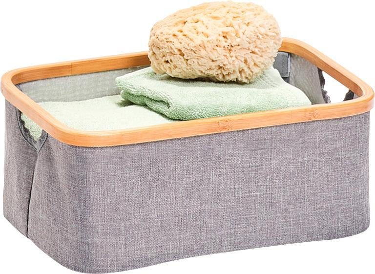 Zeller Present Aufbewahrungsbox, dekorative aufbewahrung mit Bambus Rahmen