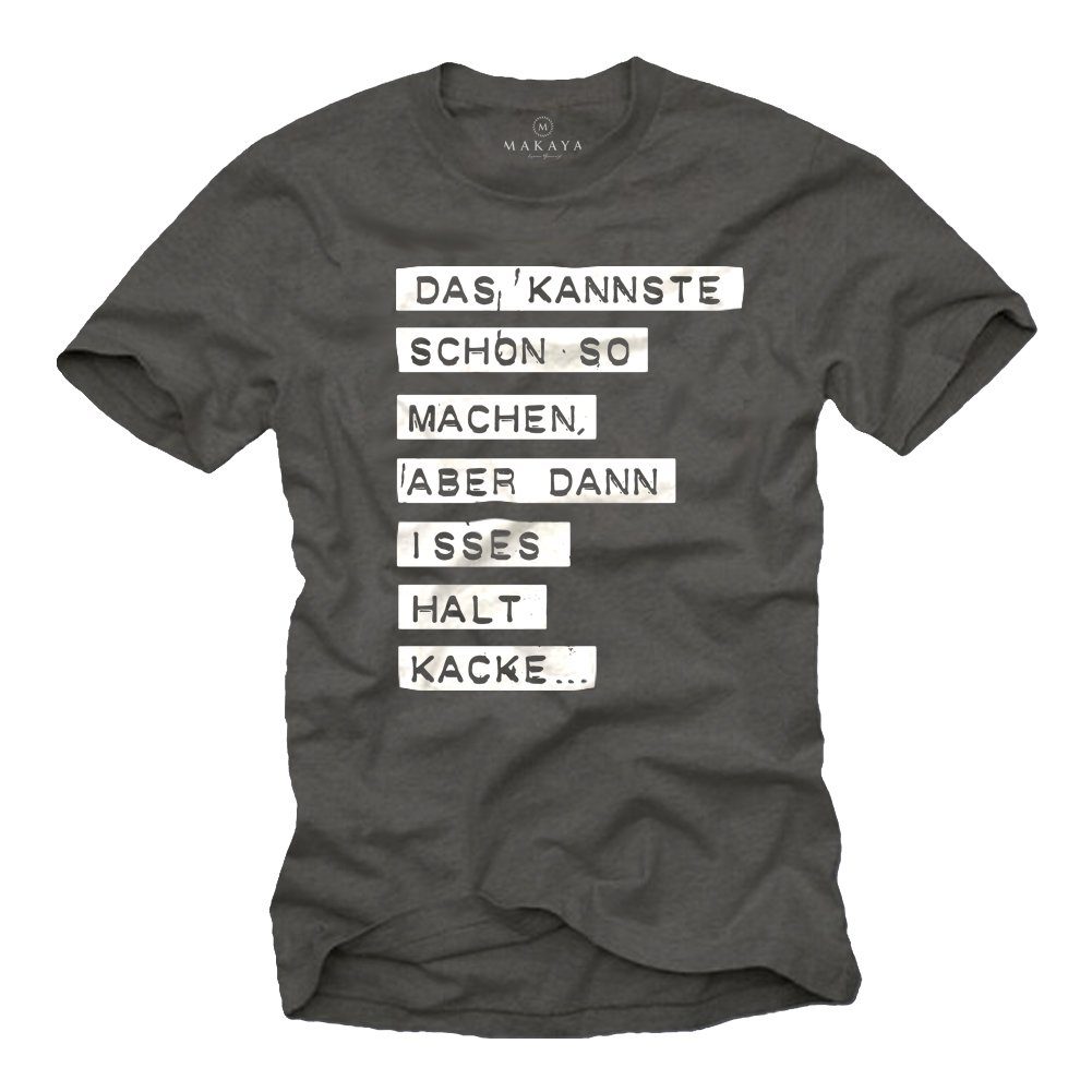 Print-Shirt Witzige Coole Sprüche Herren Jungen Männer - Lustige Geschenke