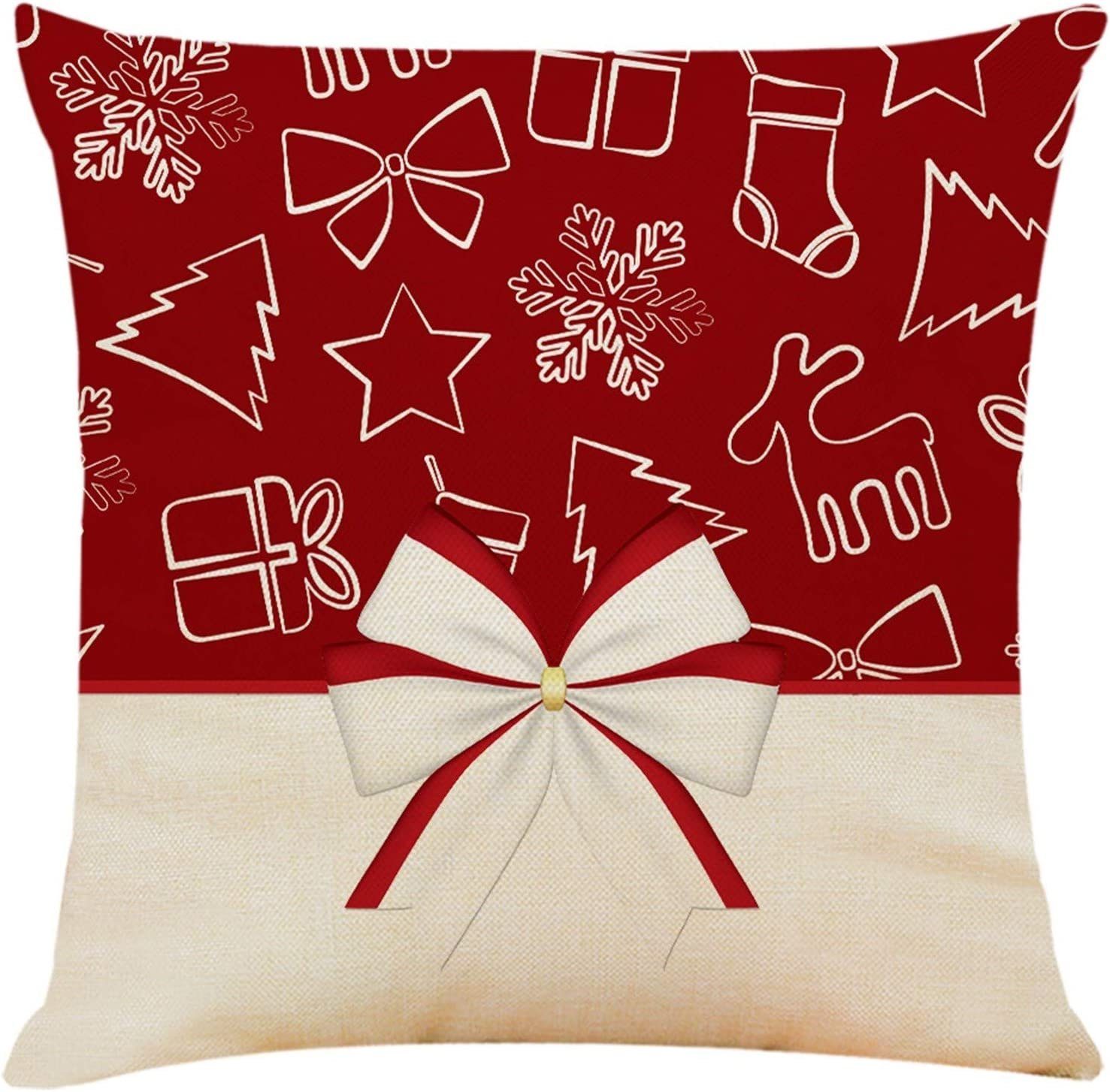 Cover,dekorative Kissenbezüge Kissen, Jormftte Weihnachtskissen