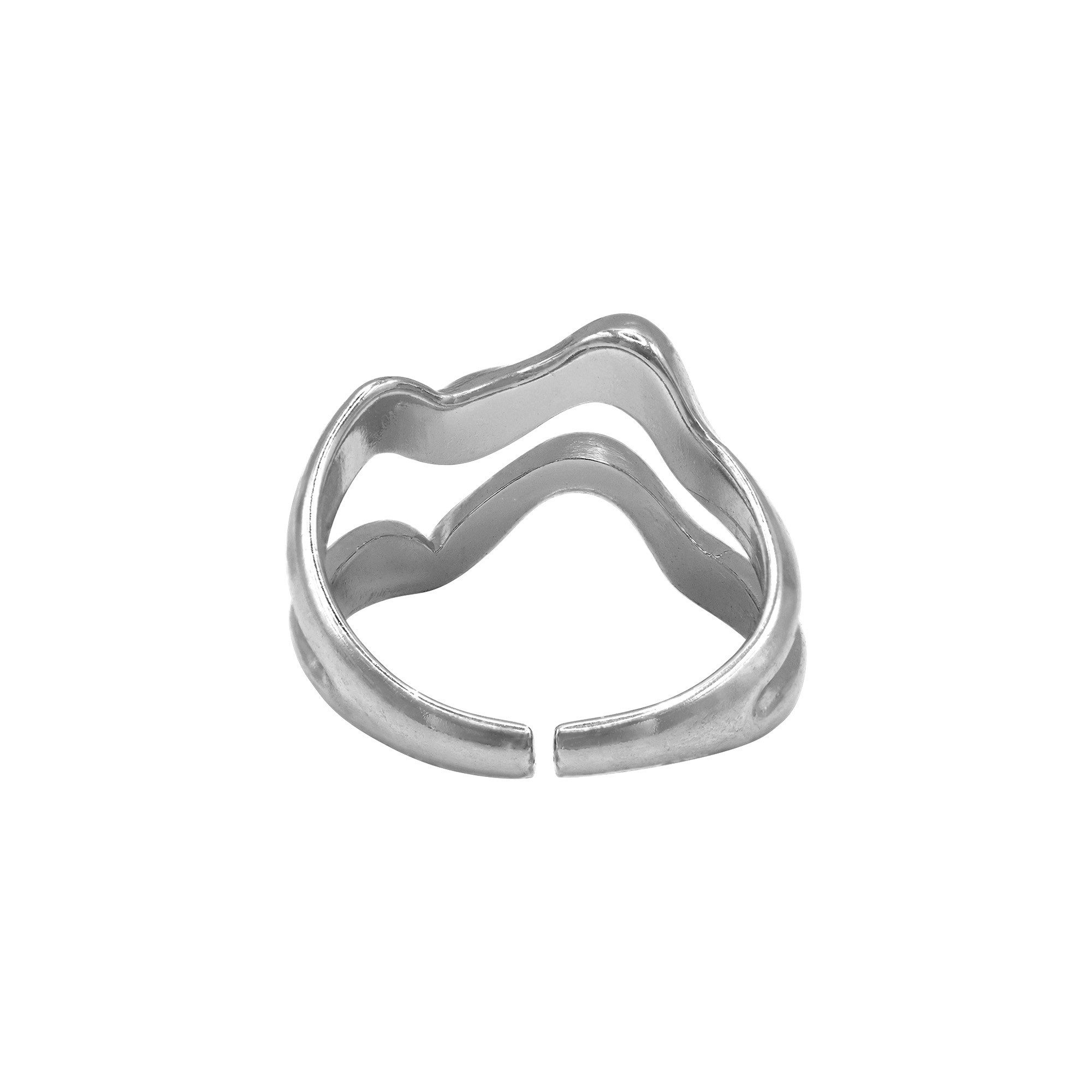 Fingerring Helia silberfarben poliert
