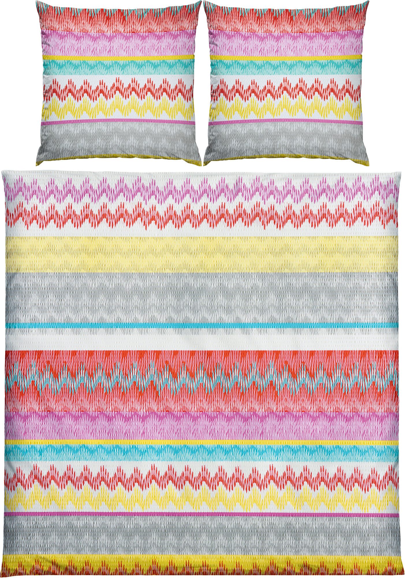 Erwin Müller Bettwäsche Bettwäsche, Seersucker, Grafik günstig online kaufen