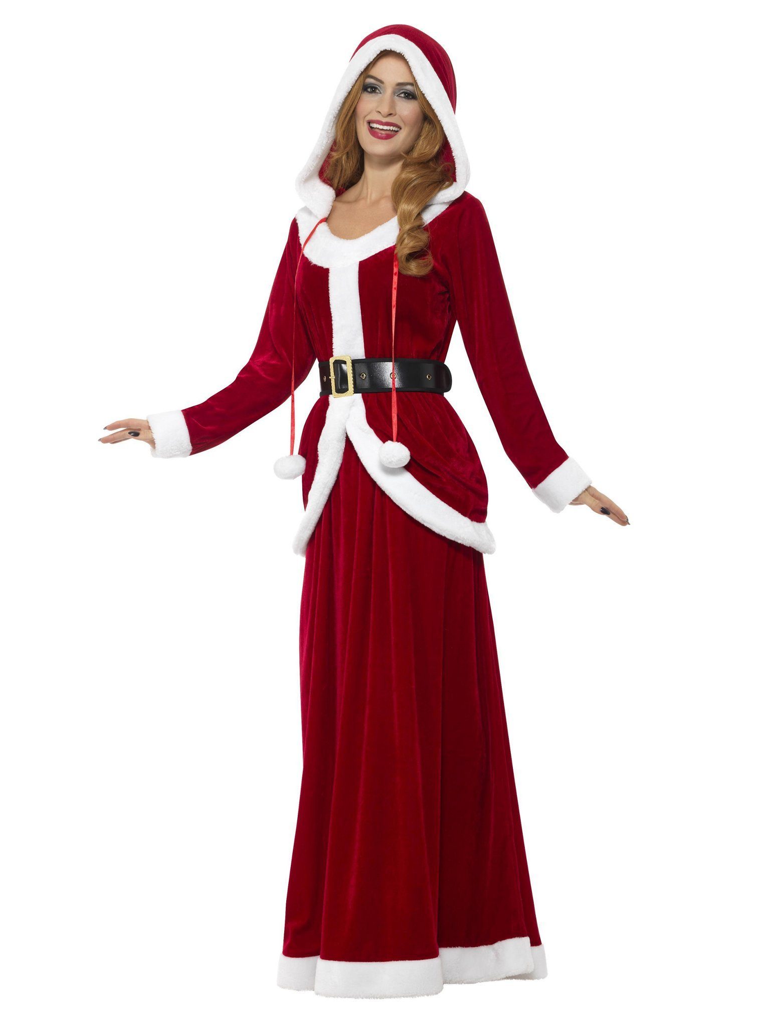 Smiffys Kostüm Sandra Claus, Weihnachtskleid für Santas Begleitung