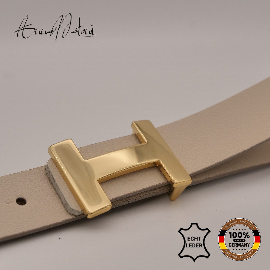 AnnaMatoni Ledergürtel AnnaMatoni Ledergürtel Goldi Ledergürtel Goldi