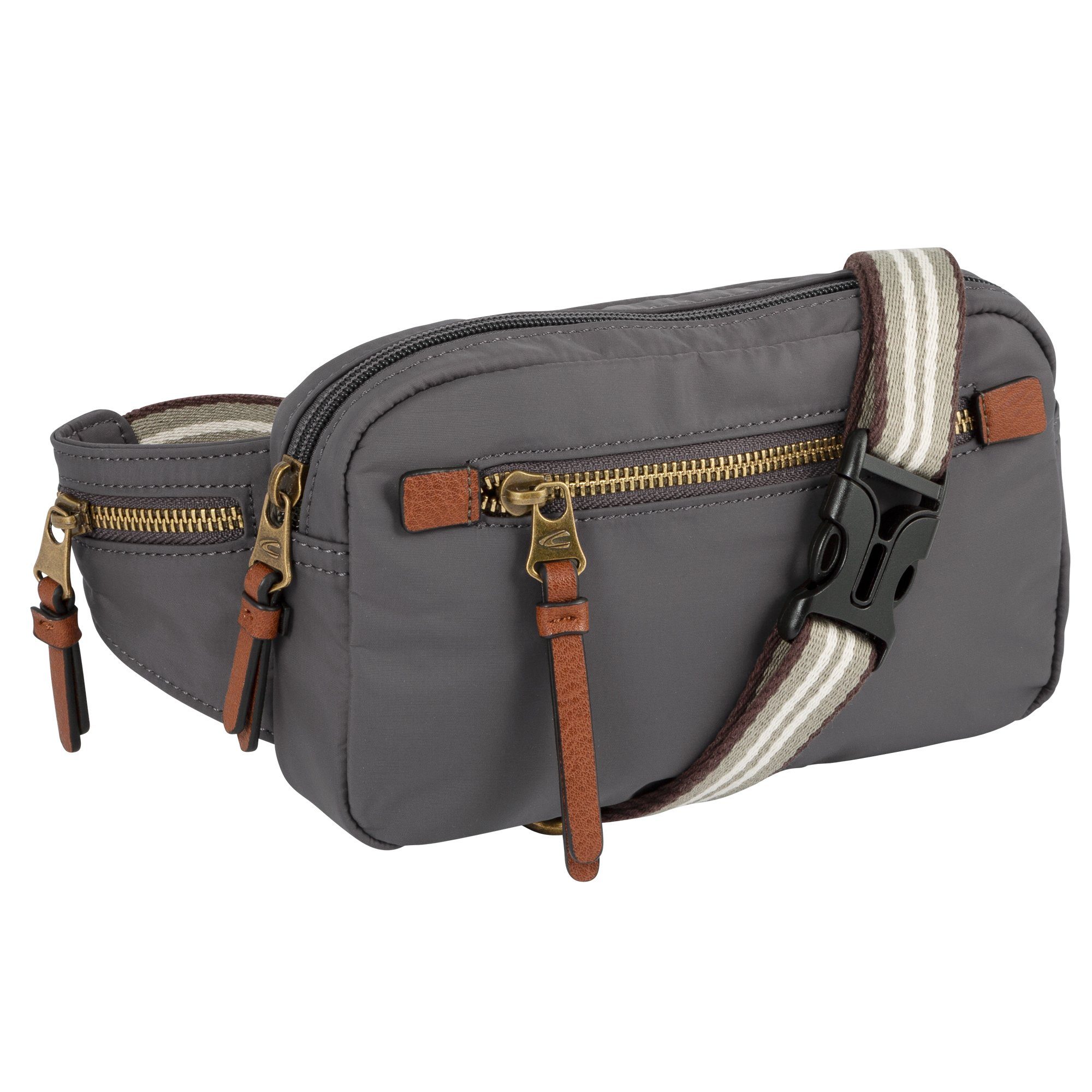 camel active Bauchtasche Bari, aus hochwertigem matten Nylon mit gestreifte günstig online kaufen