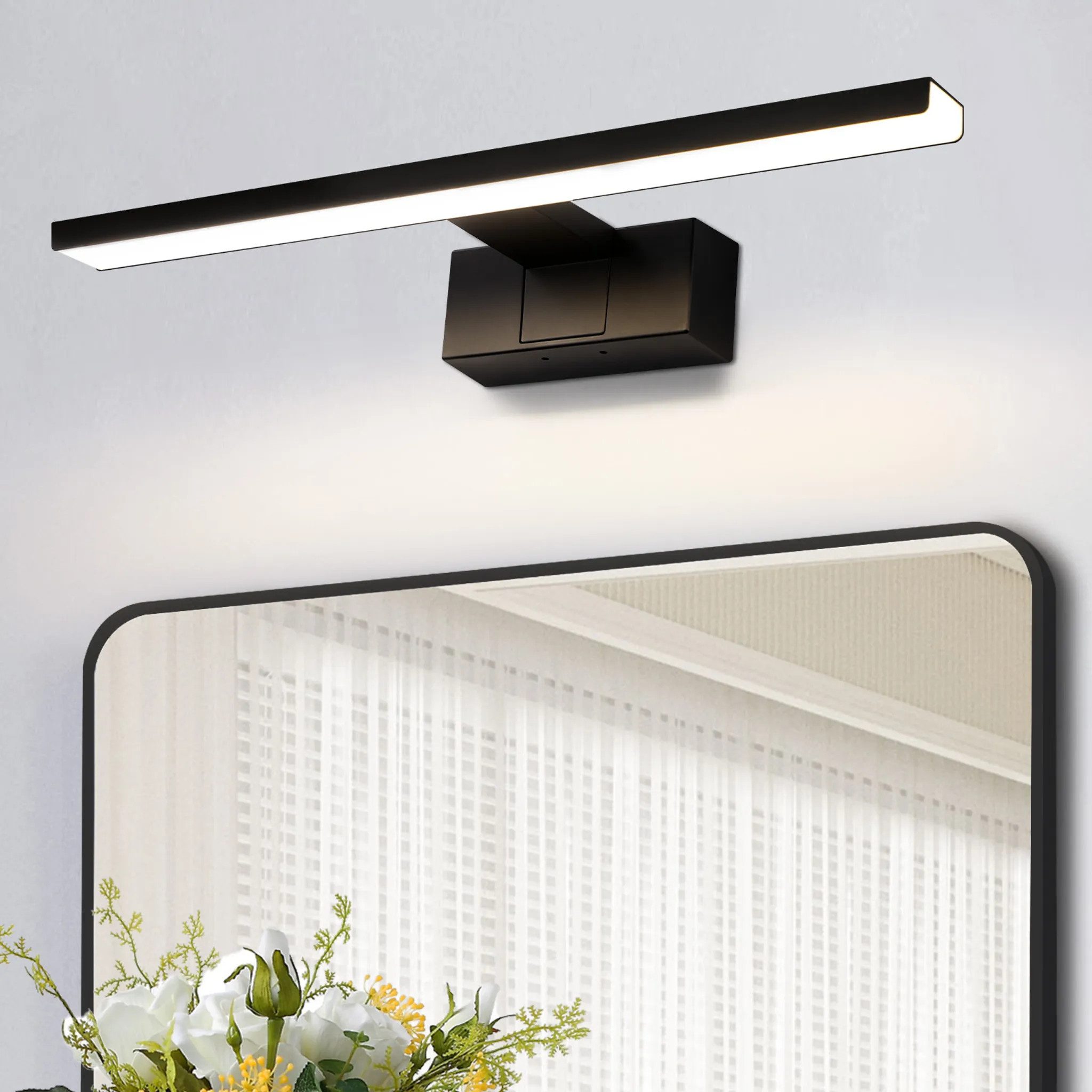 Nettlife LED Spiegelleuchte Badezimmer 30/40/60CM Spiegellampe günstig online kaufen