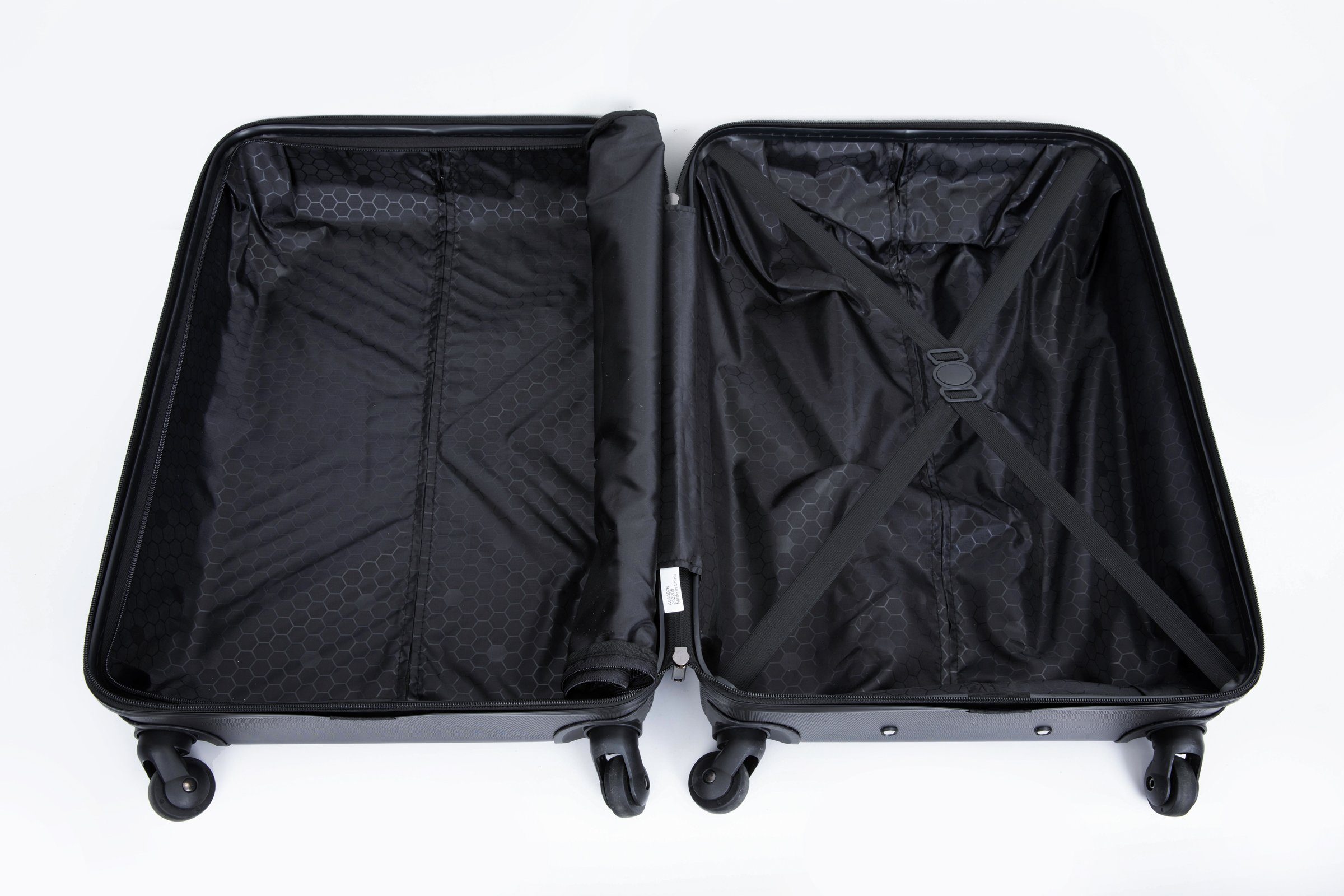 Travelhouse Trolleyset Bali, 4 Rollen, (Komplett Set, 3 tlg., 3-er Koffer Set), Inneinader stapelbar. Standfüße mit Hängefunktion M&L. – Bild 3 von 5