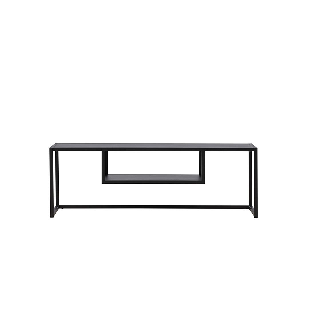 Venture Home TV-Bank Riverside TV Tisch 1 Regal schwarz.