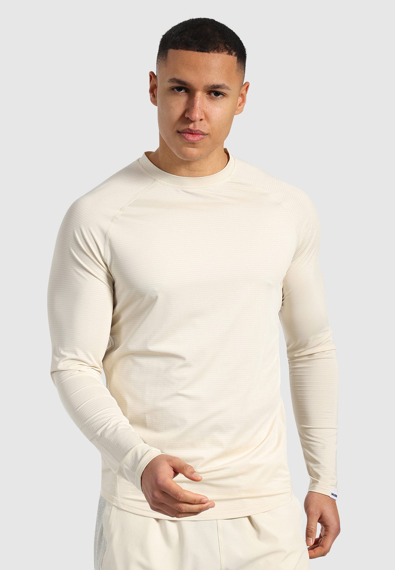 Smilodox Longsleeve Powerfit, Slim Fit Atmungsaktives Langarmshirt Schnelltrocknendes strapazierfähiges Funktionsshirt, Sport Laufen Gym