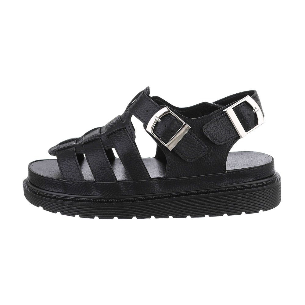 Ital-Design Damen Freizeit Plateausandaletten Flach Plateausandaletten günstig online kaufen