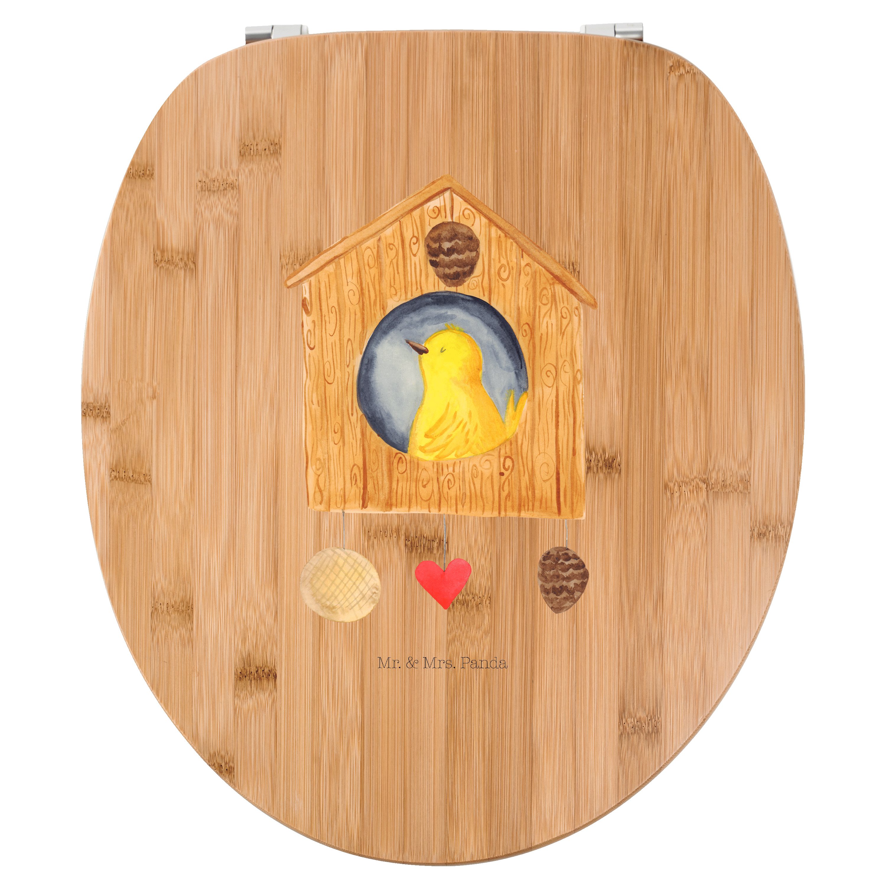 Mr. & Mrs. Panda WCSitz »Vogelhaus Transparent Geschenk, lustige
