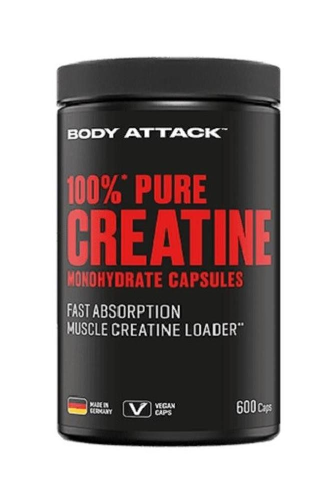 Body Attack Body Attack 100% Pure Creatine 600 Kapseln, 600 St.
