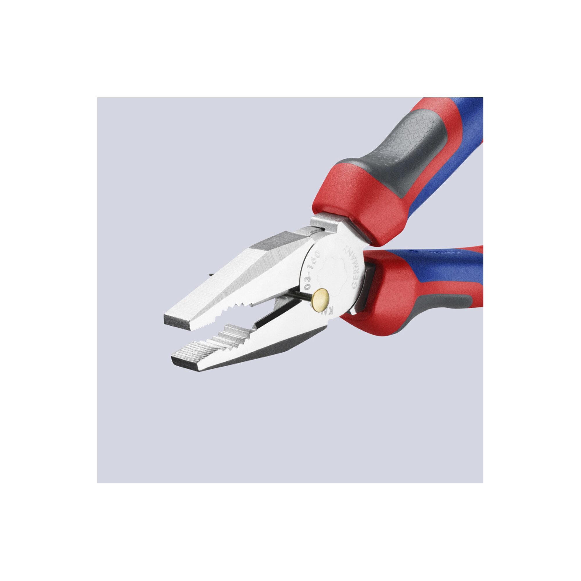 Knipex Kombizange KNIPEX 03 05 160 Kombizange mit Comfort-Griffen verchromt 160 mm