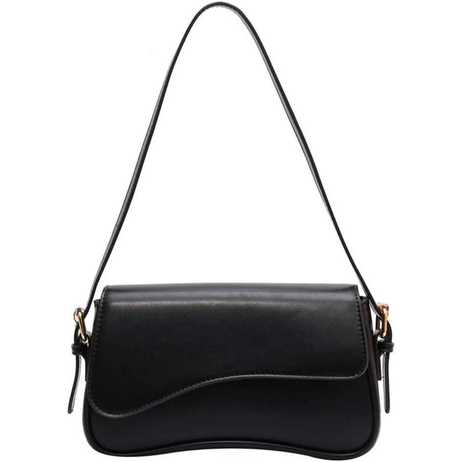 LuxusKollektion Handtasche Handtasche Mädchen Schultertasche Vintage y2k Kunstleder Schwarz