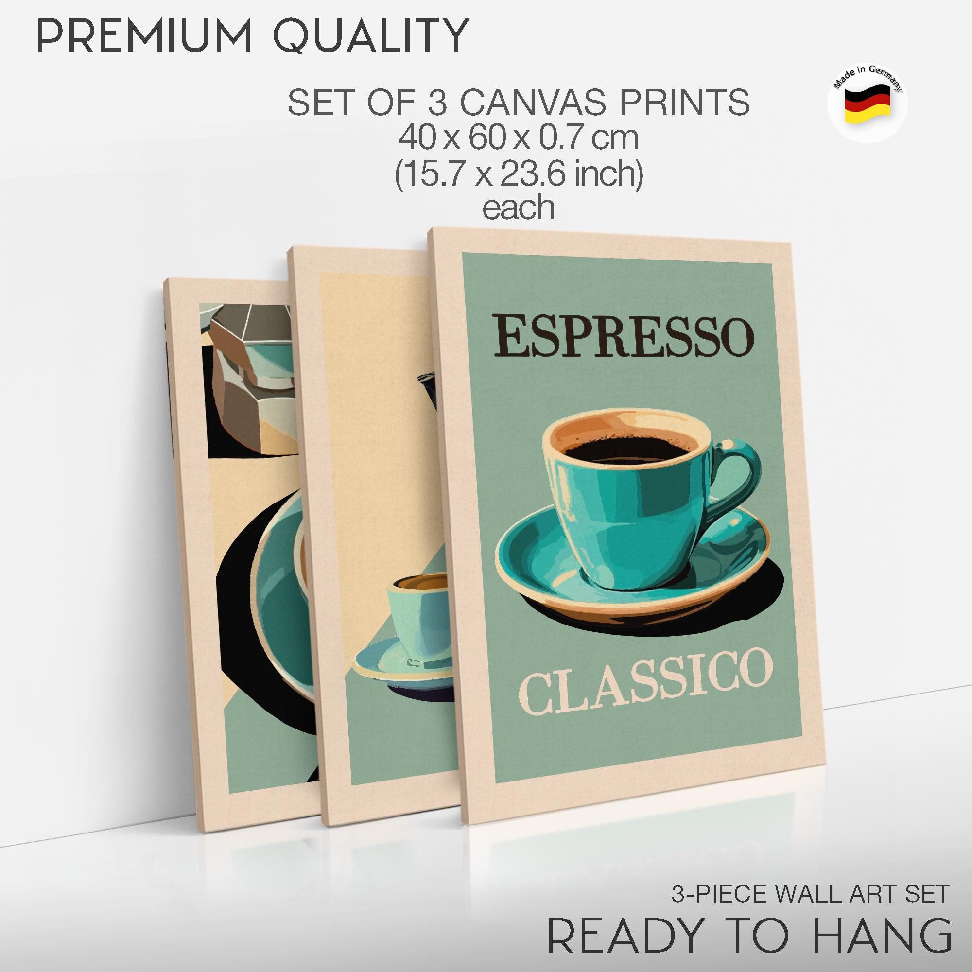Novart Wandbild Küchenbilder Kaffee Retro Bilder Küche Esszimmer Cafe Bar Deko – Bild 5 von 5