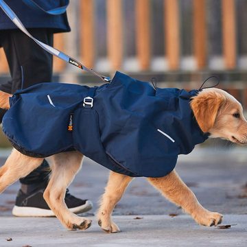 Non-stop dogwear Hundejacke GLACIER Wool Jacket 2.0 navy, Mit Ulvang-Wollfutter.