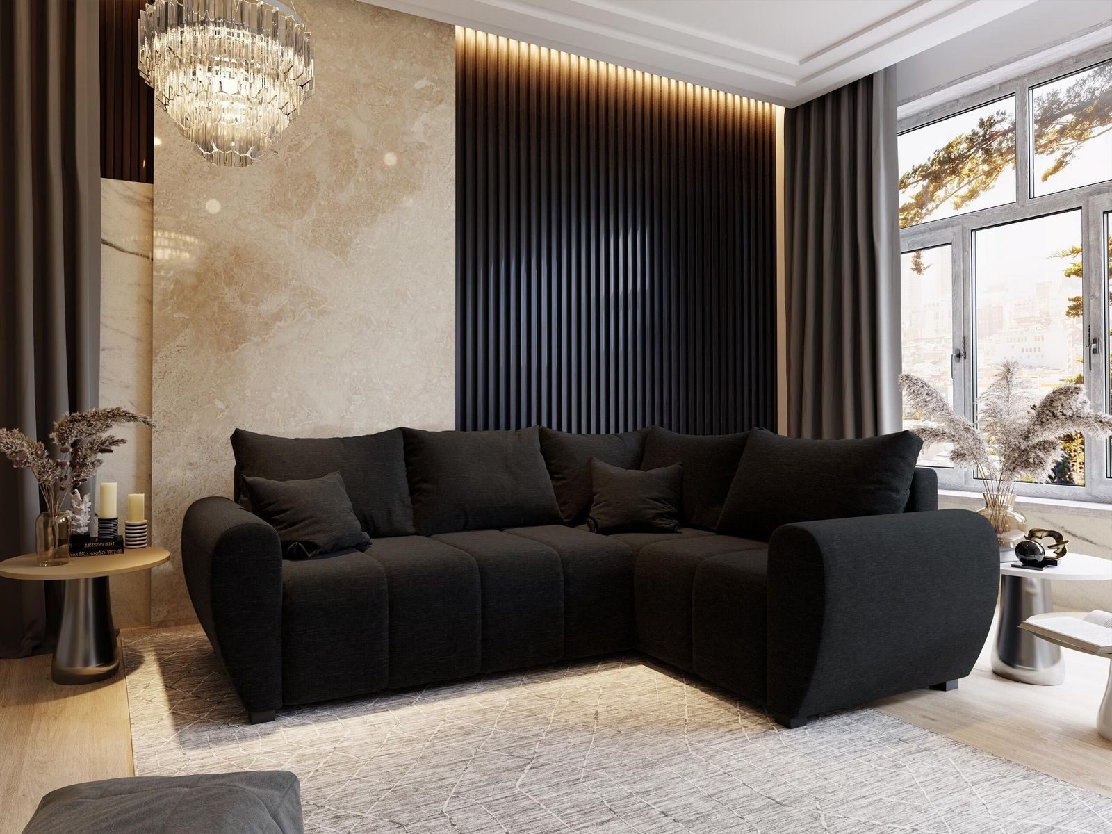 Masseno Ecksofa MADISON mit Schlaffunktion L-Form, günstig online kaufen