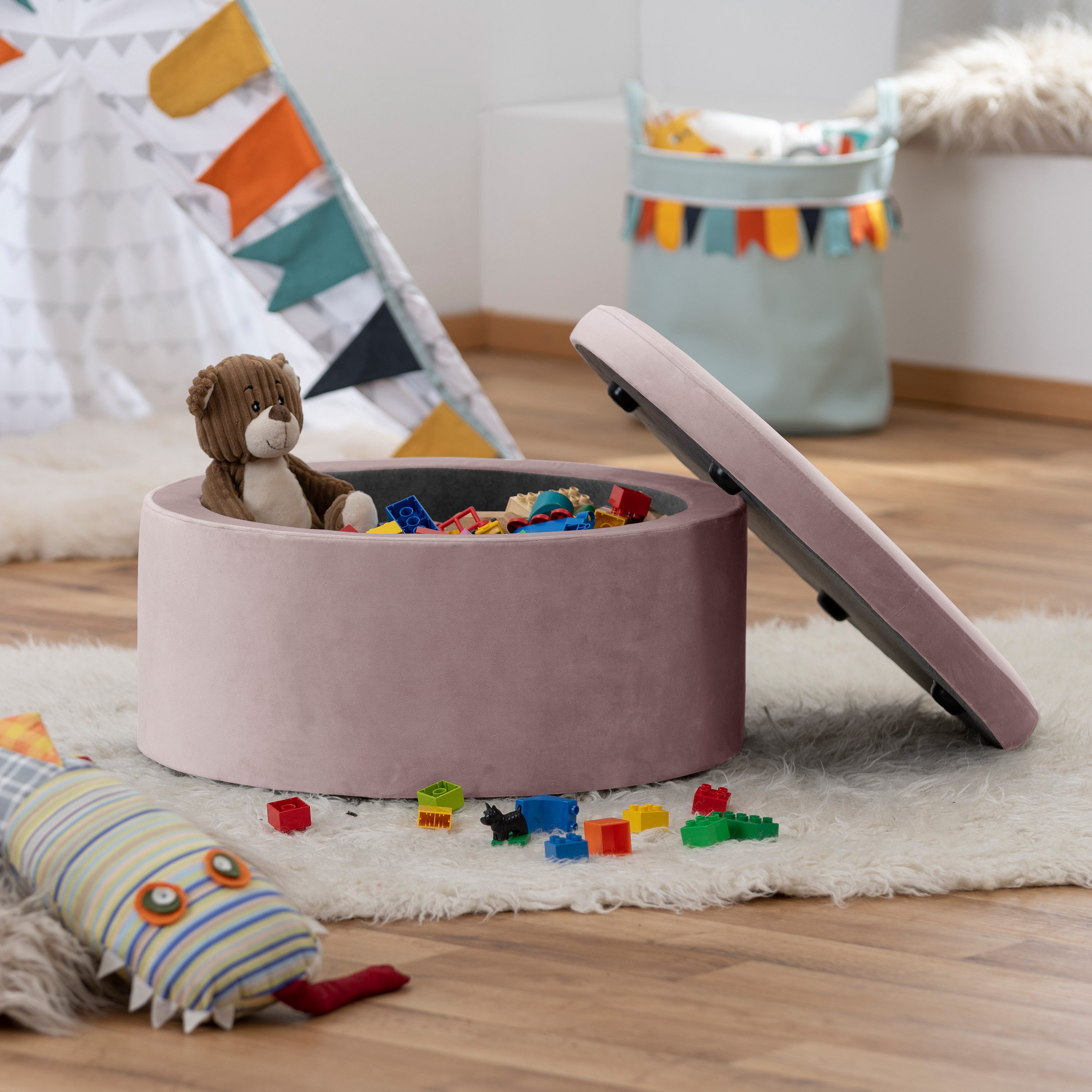 Max Winzer® Kinderhocker Moonlight, Mit Stauraum