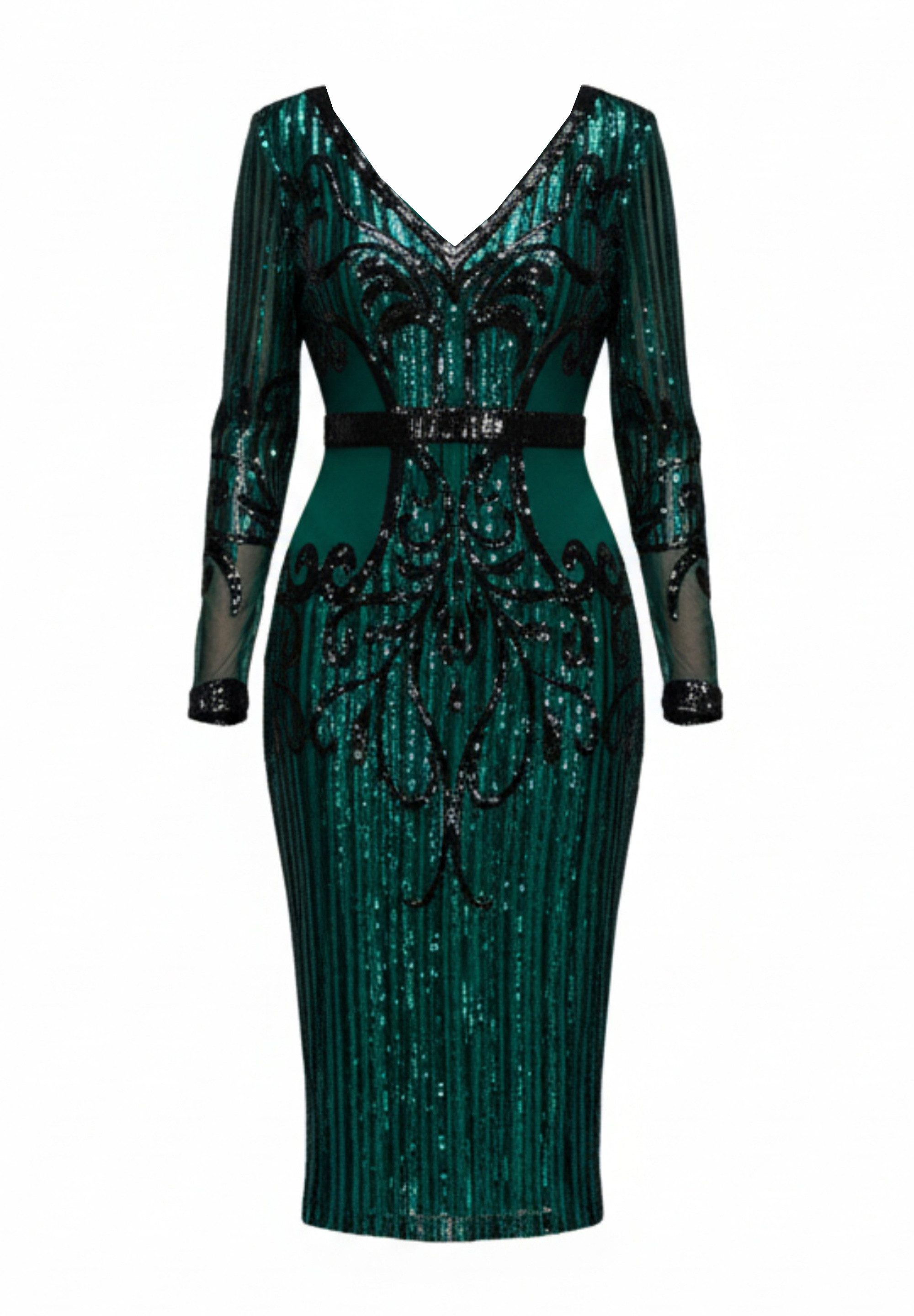 Goddiva Midikleid Sequin & Mesh Embroidered günstig online kaufen