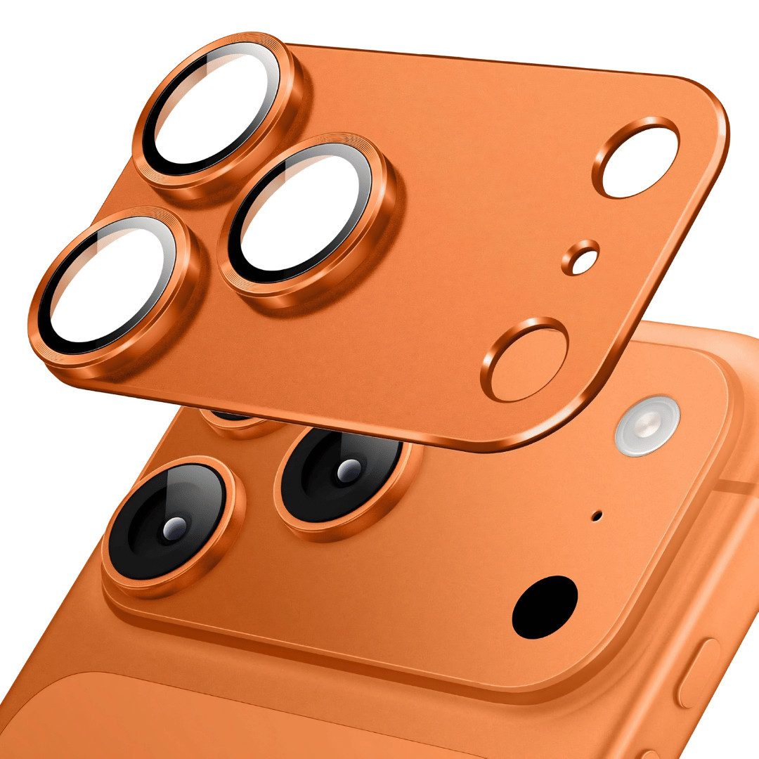 SmartUP Kameraschutzglas für Apple iPhone 17 Pro Titan Metall Kamera Schutzglas Panzerfolie 3D für iPhone 17 Pro, Titan Kameraglas