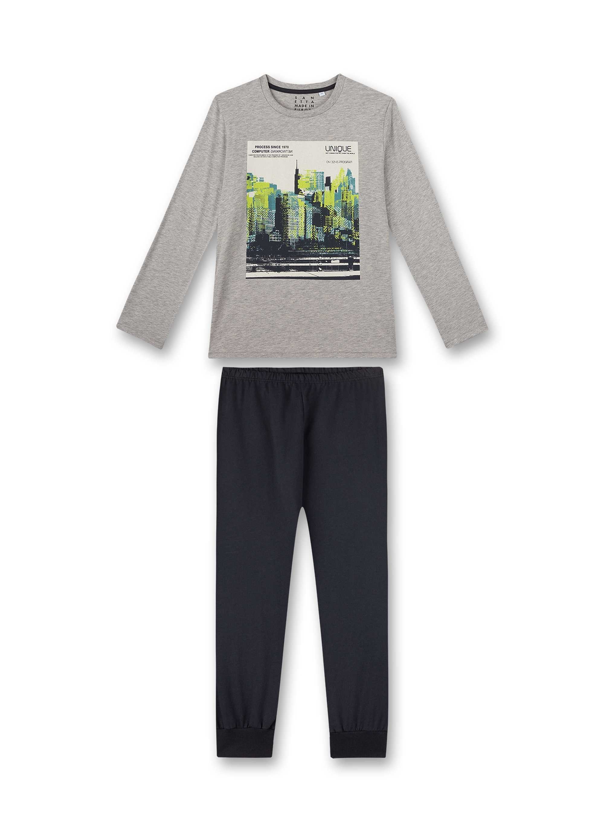 Nachtwäsche, Schlafanzug - Pyjama Jungen Pyjama Sanetta