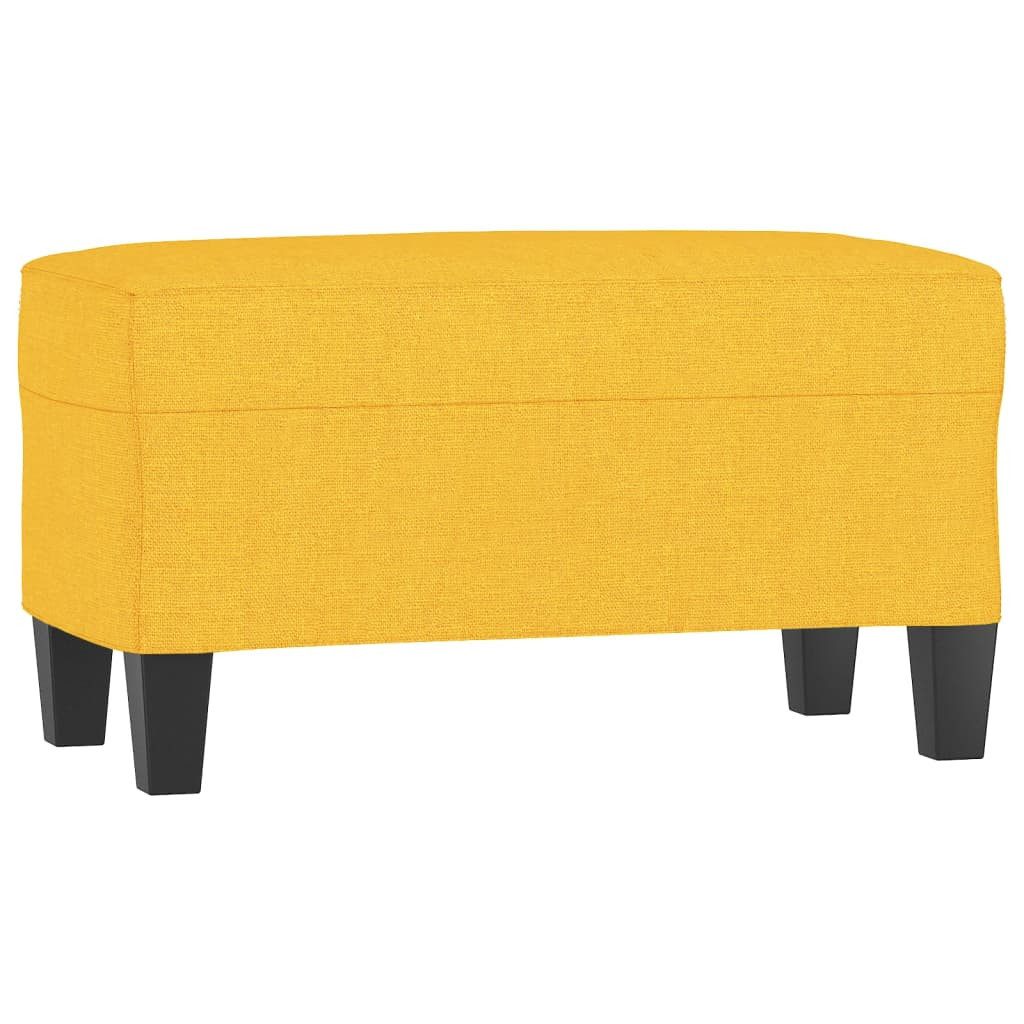 vidaXL Sitzbank Sitzbank Hellgelb 70x35x41 cm Stoff