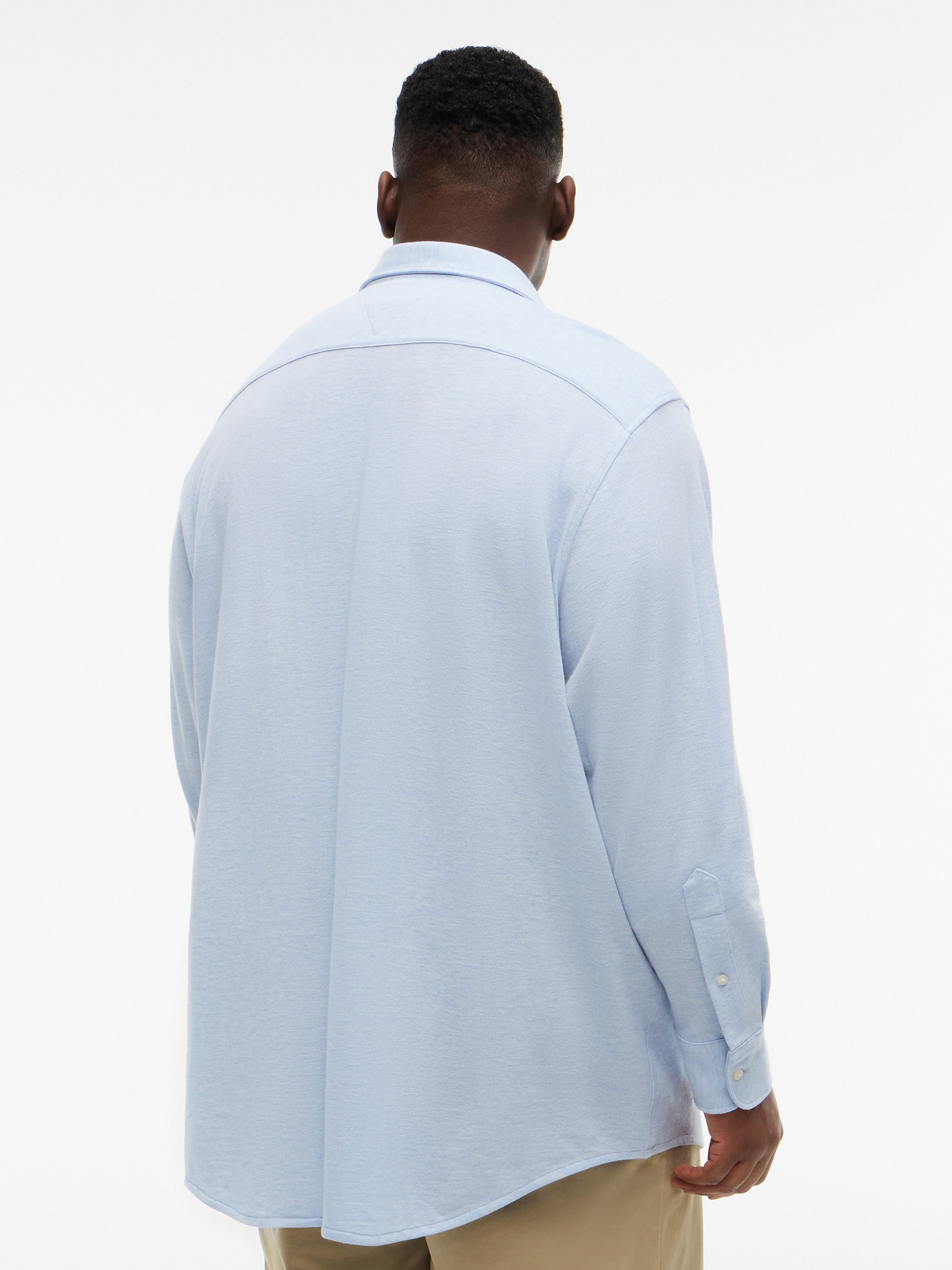 Tommy Hilfiger Big & Tall Langarmhemd BT-KNIT PIQUE FEATHERWEIGHT SLIMFIT Große Größen