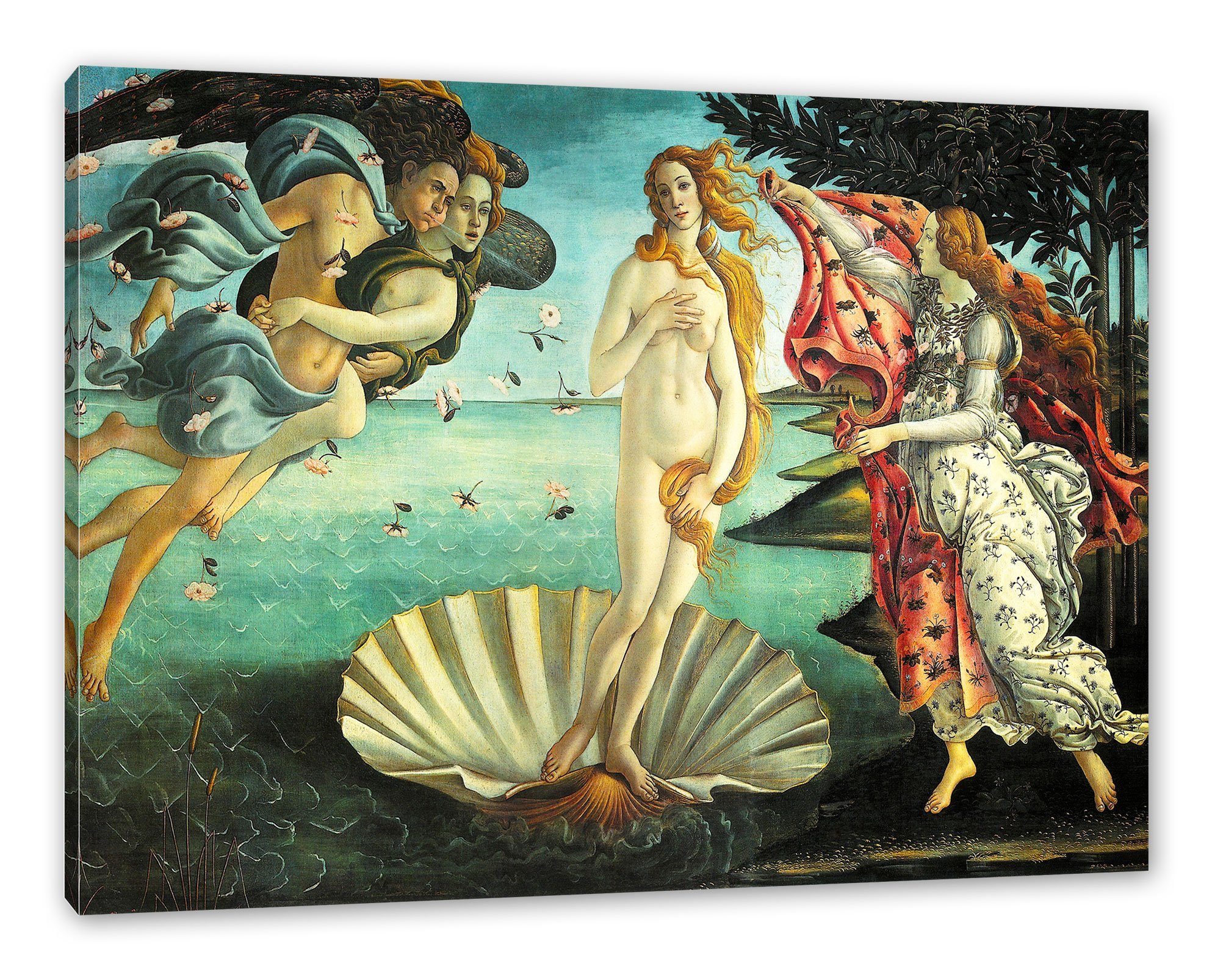 Pixxprint Leinwandbild Sandro Botticelli - Die Geburt der Venus, Sandro Bot günstig online kaufen