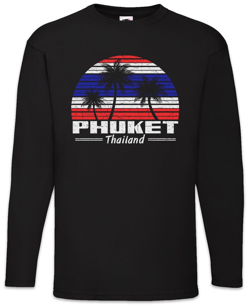 Urban Backwoods Langarmshirt Phuket Thailand Langarm T-Shirt Thai Patong Beach Phi Phi Islands Muay (1-tlg) Big Buddha Insel Island