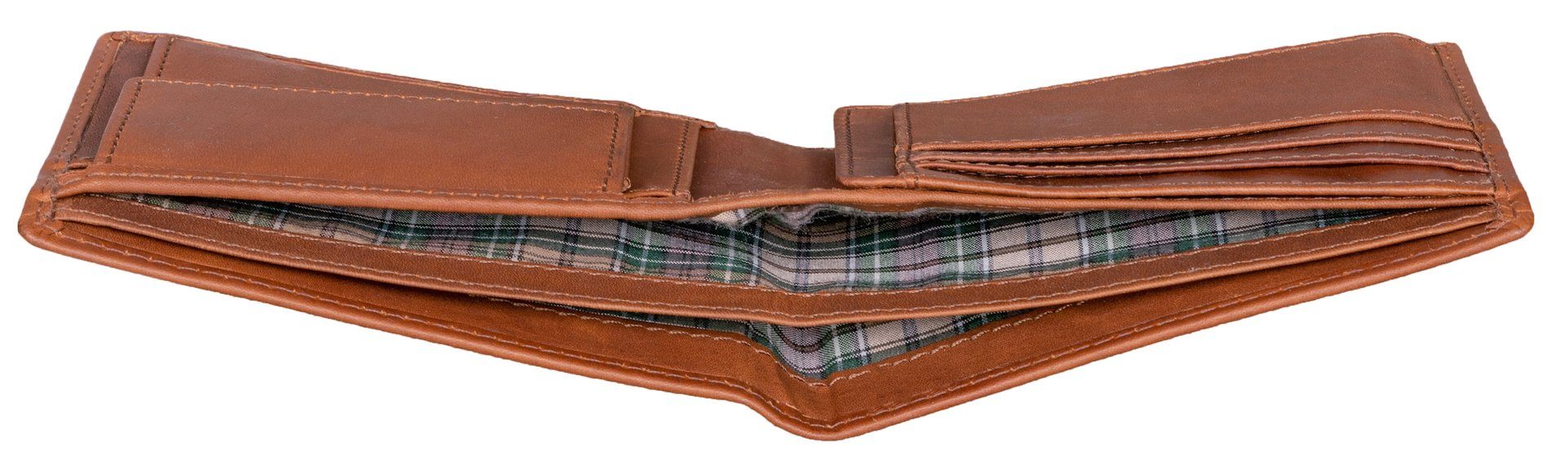 Benthill Geldbörse Herren Echt Leder Geldbeutel mit RFID-Schutz Slim Portemonnaie Vintage, RFID-Schutz Kartenfächer Münzfach – Bild 5 von 5