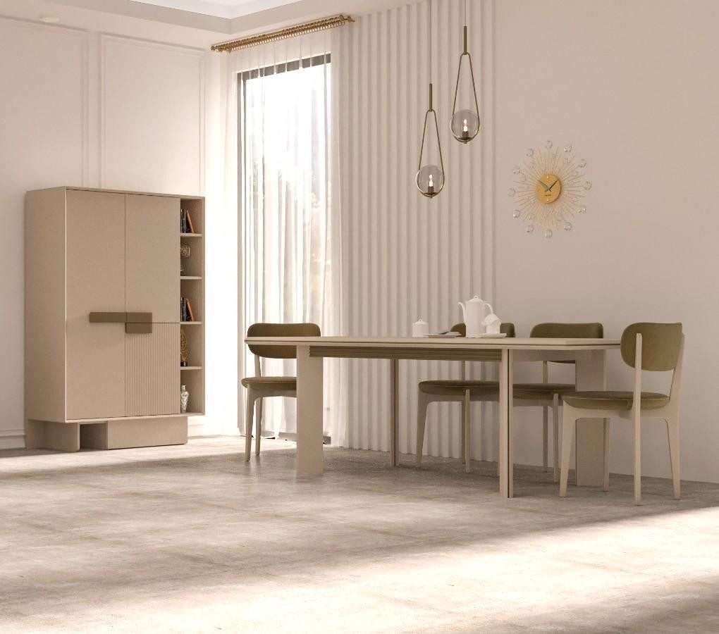JVmoebel Esstisch Elegantes Sideboard und Esstisch Set für modernes Interieur-Design (2-St)